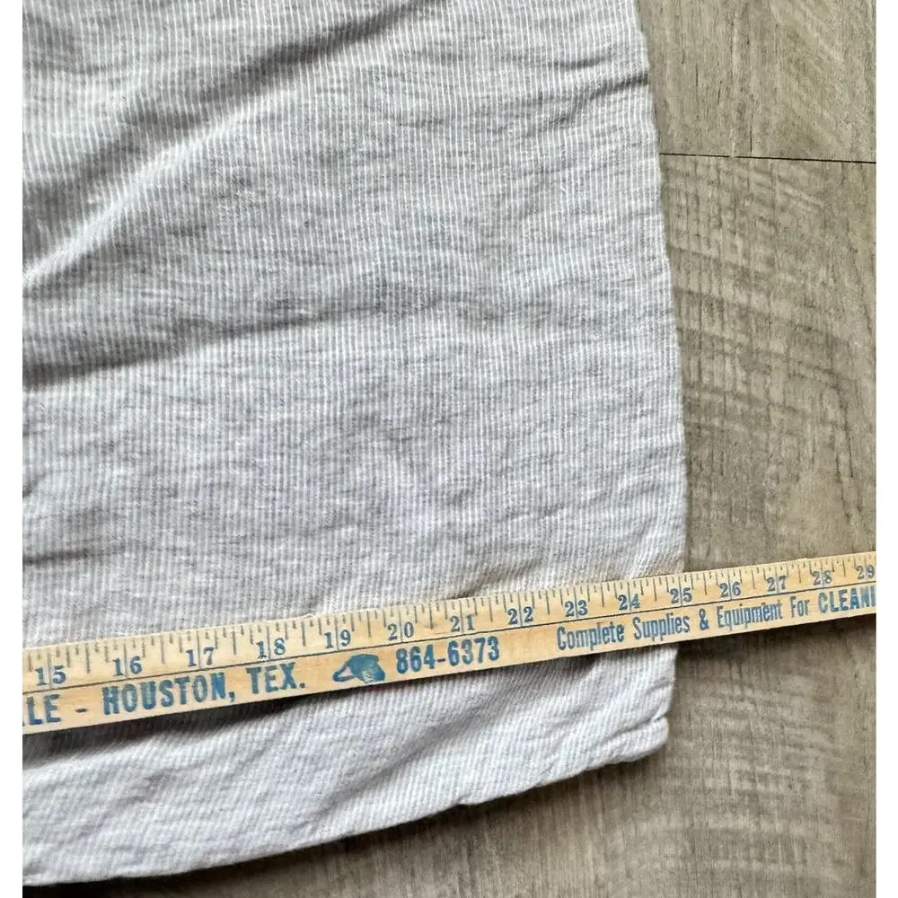 Parachute Linen Euro Pillow Shams Set Of Two Gray Striped Grey